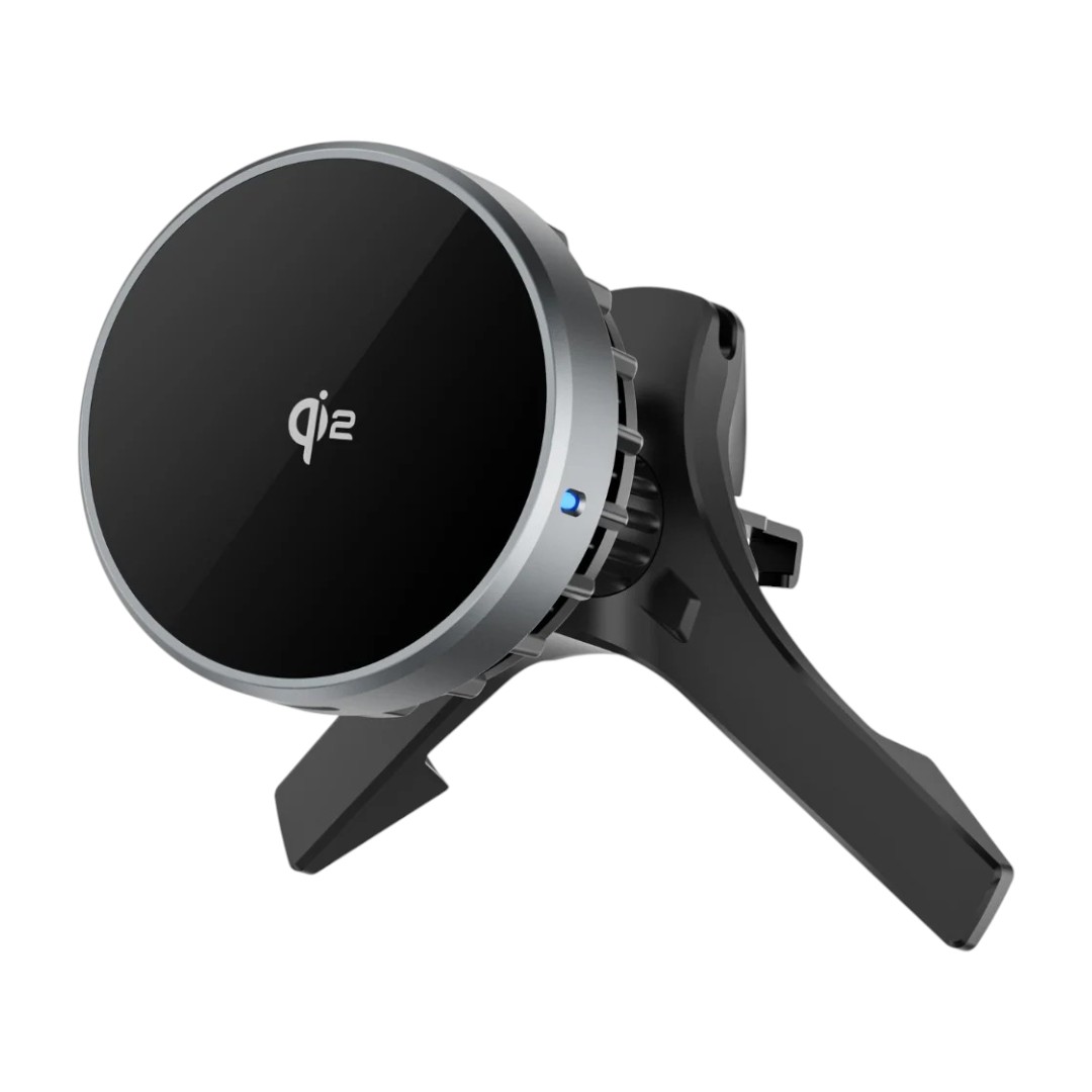 WiWU CH-319 Qi2.0 Car Mount Wireless Charger with Semiconductor
